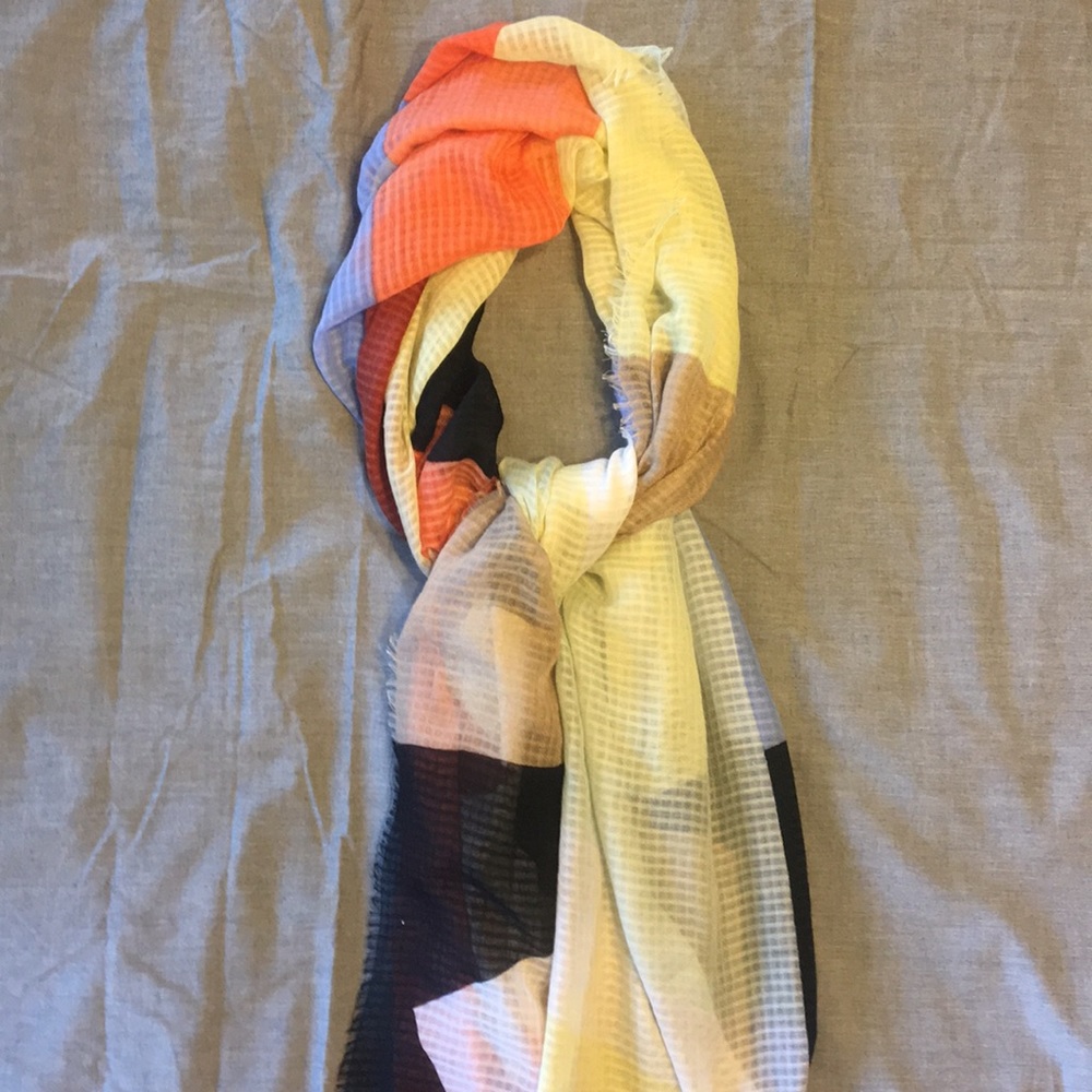C by Bloomingdale’s colorblock wrap scarf